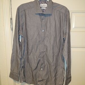 Robert Graham X Tailored Fit Geometric Long Sleeve Button Up Shirt Men's 16/41